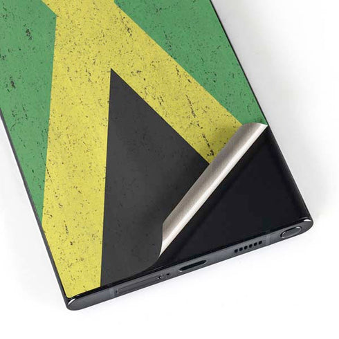 Jamaica Flag Distressed Galaxy S25 Ultra Skin